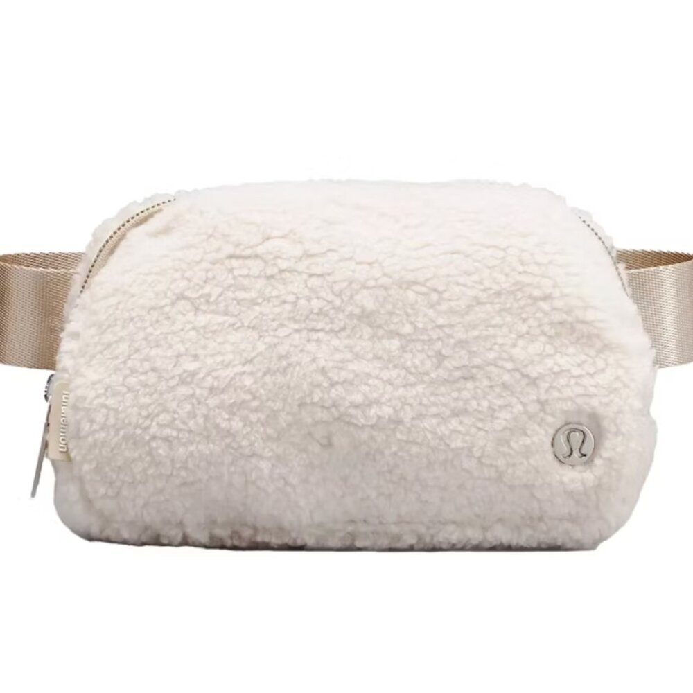 Lululemon Everywhere Fleece Belt Bag Trench White Belt Bag- NEW